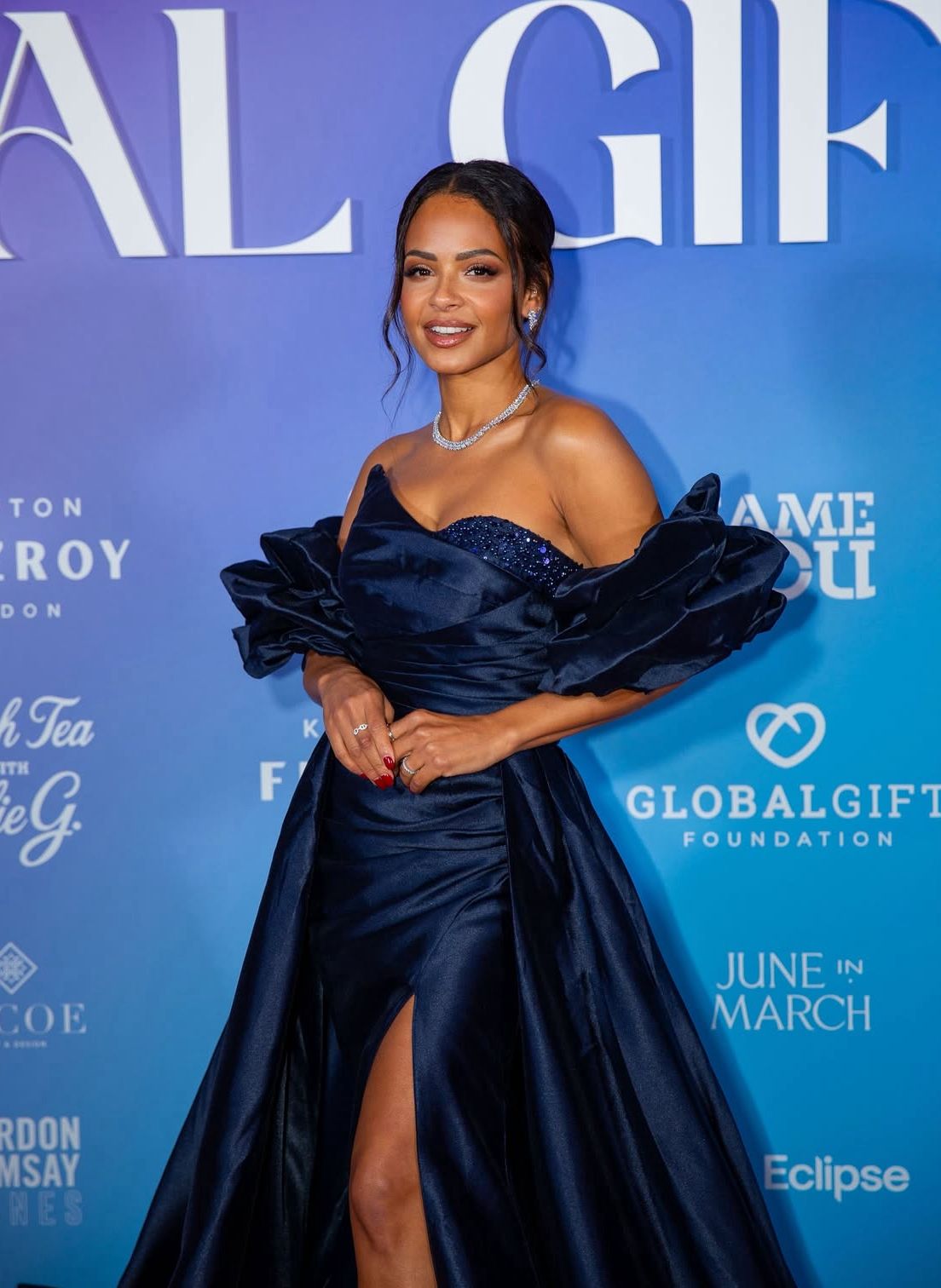 Christina milian global gift gala red carpet